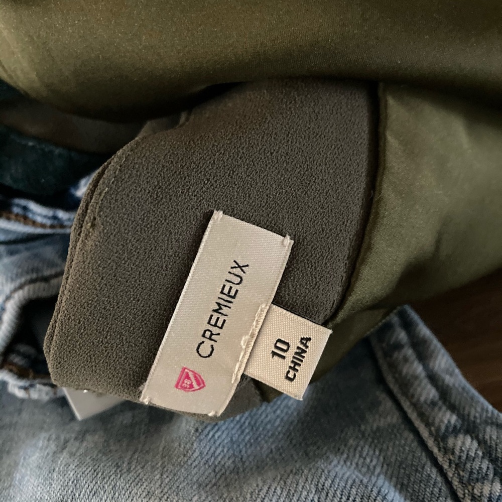 sage green Shirt lining silk/satiny soft